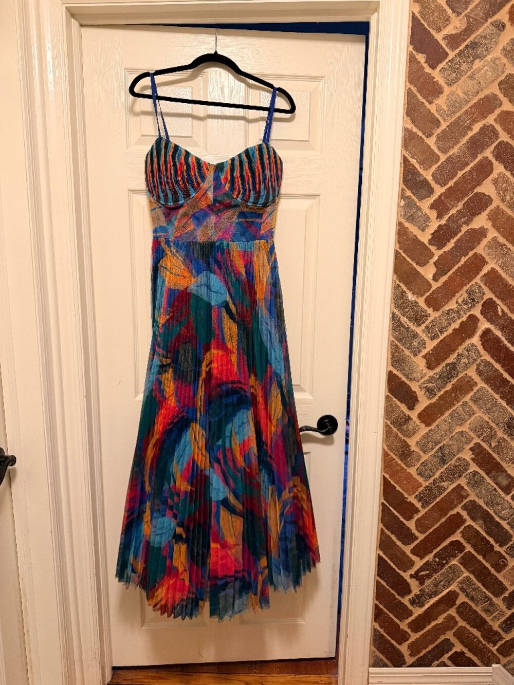 Anthropologie Hutch Pleated Sweetheart Dress - Picture 2 of 6